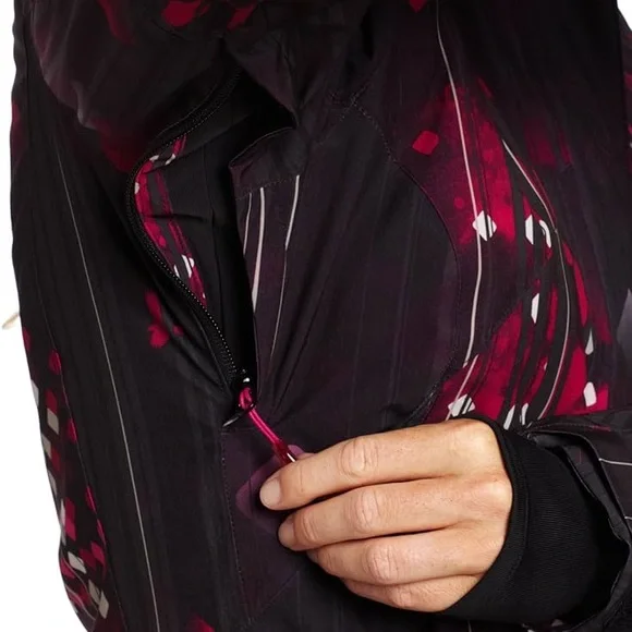 Stylish Women's Black and Pink Jacket by Salomon Women's Clima Pro Storm Medium - Picture 6 of 13